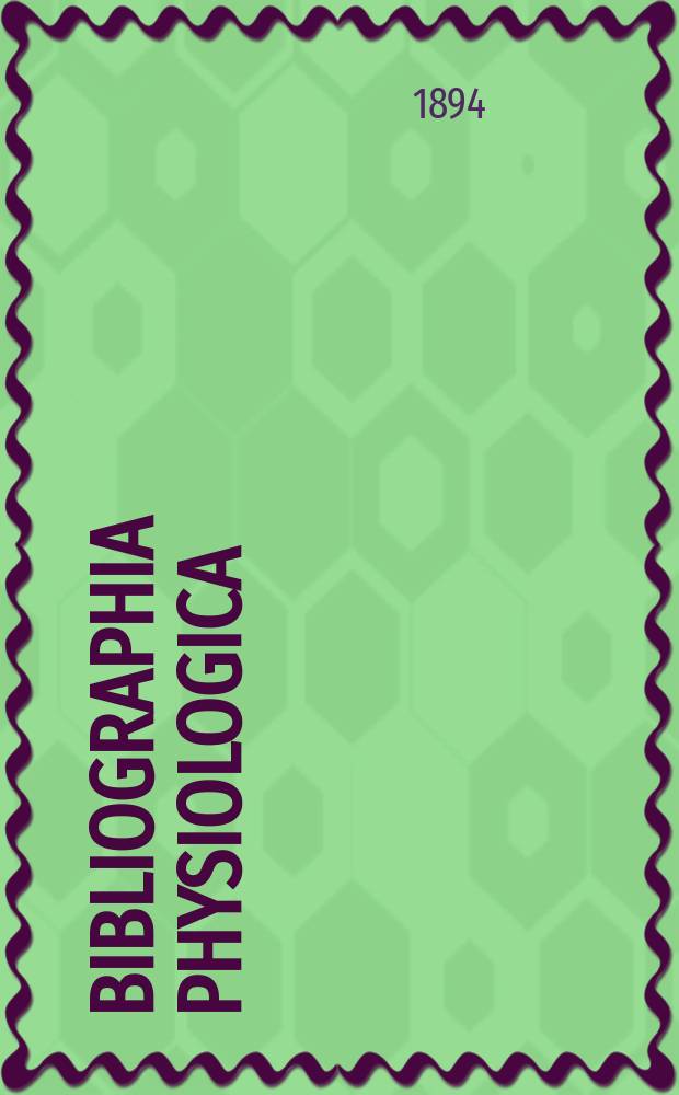 Bibliographia physiologica