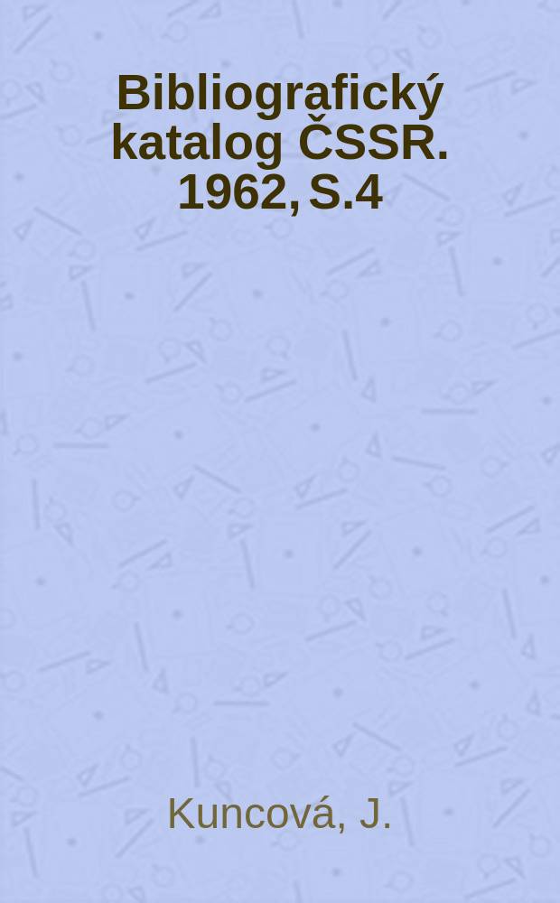 Bibliografický katalog ČSSR. 1962, S.4 : "Kytice" Karla Jaromira Erbena