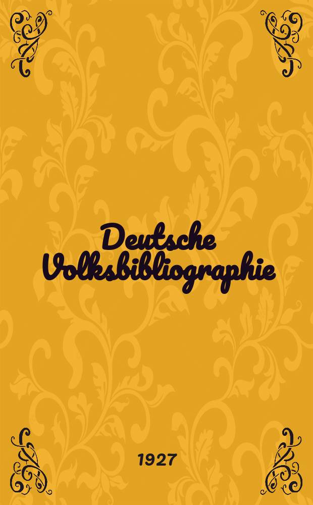 Deutsche Volksbibliographie