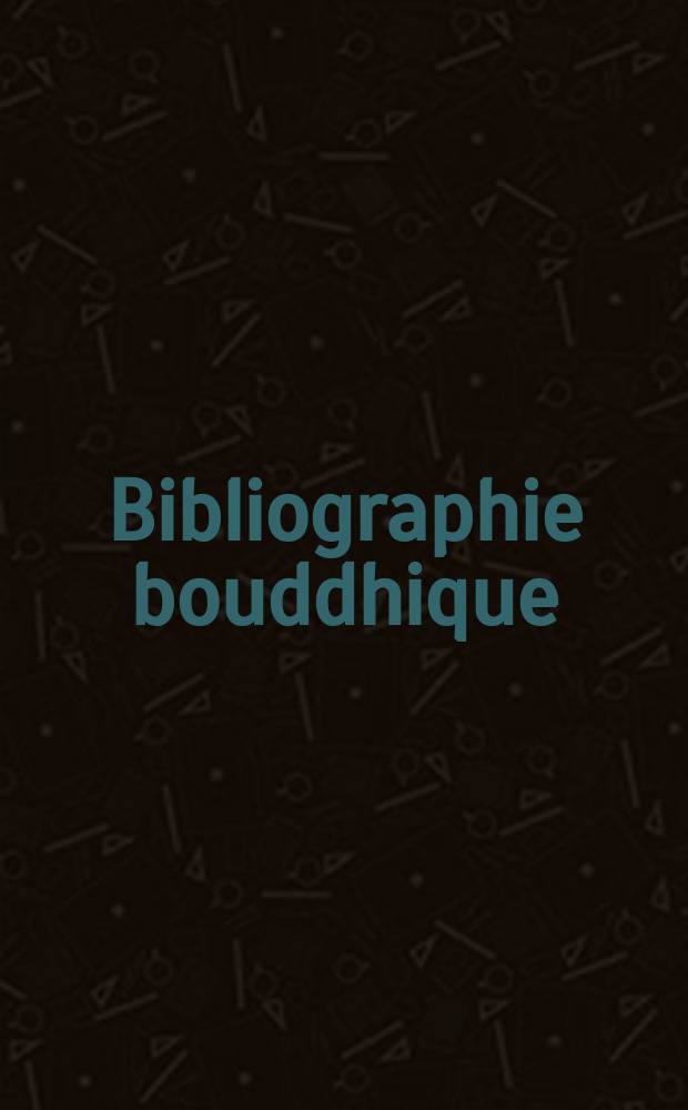 Bibliographie bouddhique