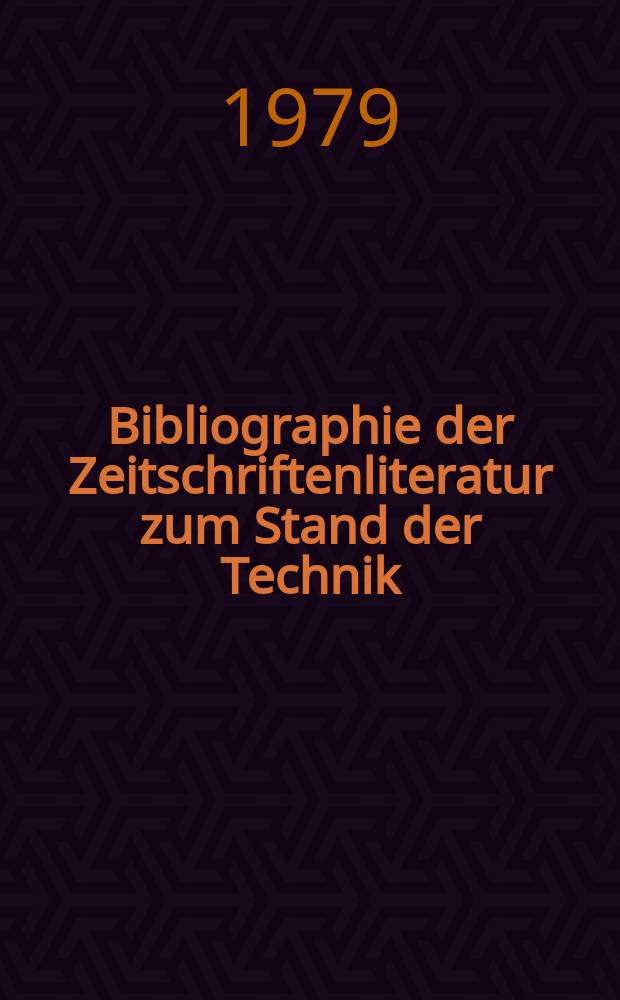 Bibliographie der Zeitschriftenliteratur zum Stand der Technik : Ein. nach der "Intern. Patent klassifikation" geordneten Verz. von Zeitschrifenauf sätzen, die im Berichtszeitraum der Prüfstoffsammlung des Deutschen Patentamtes zugingen. Jg.3 1978, Bd.3 : Textil und Papier
