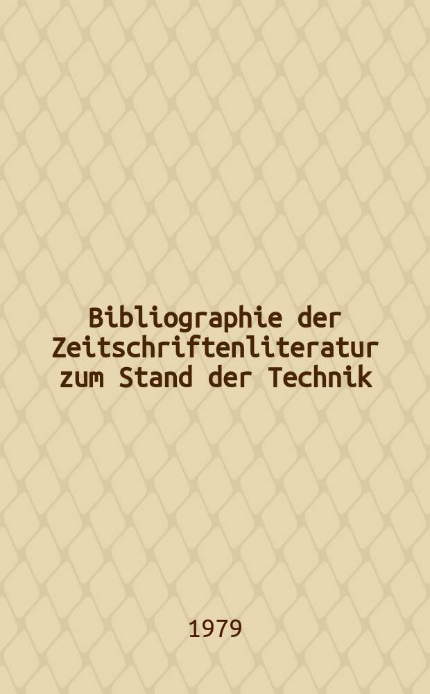 Bibliographie der Zeitschriftenliteratur zum Stand der Technik : Ein. nach der "Intern. Patent klassifikation" geordneten Verz. von Zeitschrifenauf s&auml;tzen, die im Berichtszeitraum der Pr&uuml;fstoffsammlung des Deutschen Patentamtes zugingen. Jg.3 1978, Bd.3 : Physik