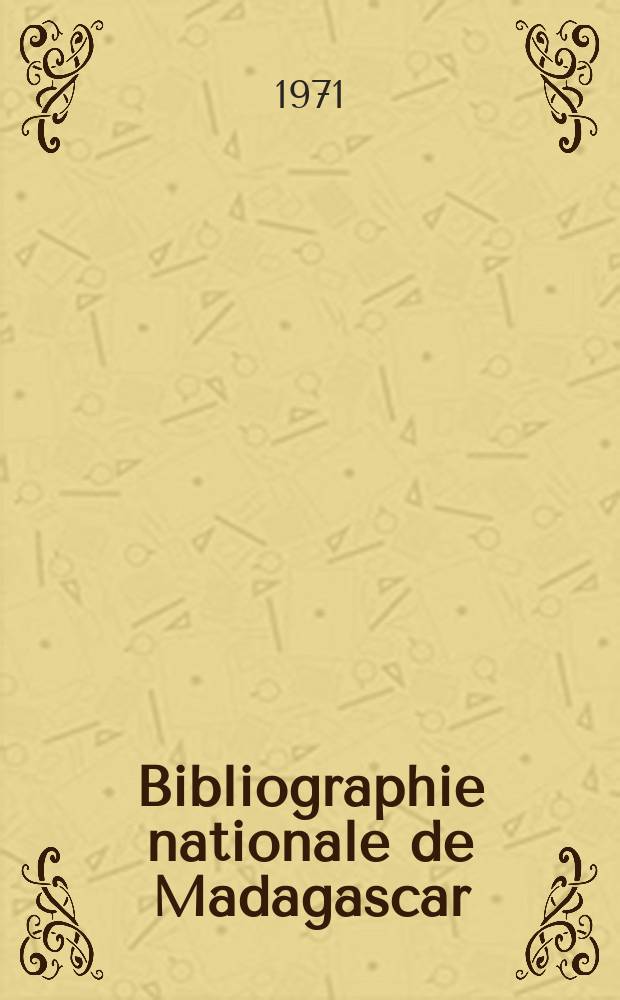 Bibliographie nationale de Madagascar