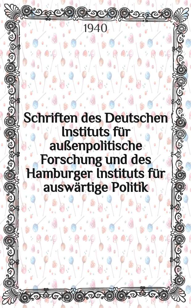 Schriften des Deutschen Instituts für außenpolitische Forschung und des Hamburger Instituts für auswärtige Politik : Hrsg. in Gemeinschaft mit dem Deutschen auslandswissenschaftlichen Institut. H.72 : Frankreich sabotiert die Abrüstung