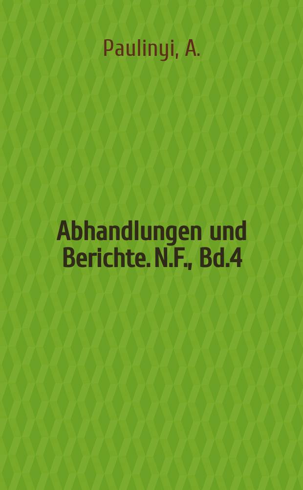 Abhandlungen und Berichte. N.F., Bd.4 : Das Puddeln