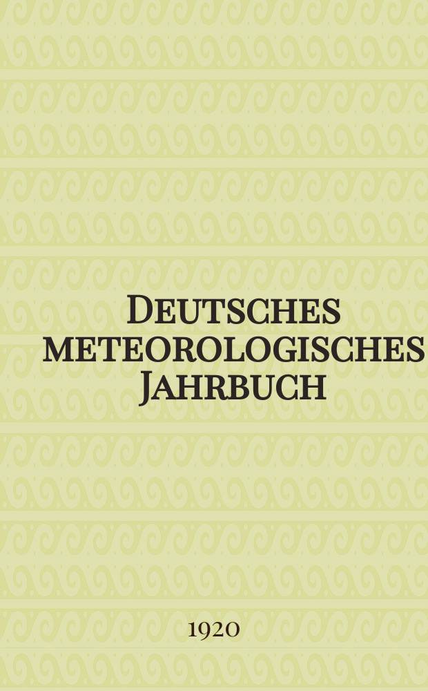 Deutsches meteorologisches Jahrbuch : Beobachtungen der Meteorologischen Stationen im Königreich Bayern im Jahre ... Jg.41 : 1919