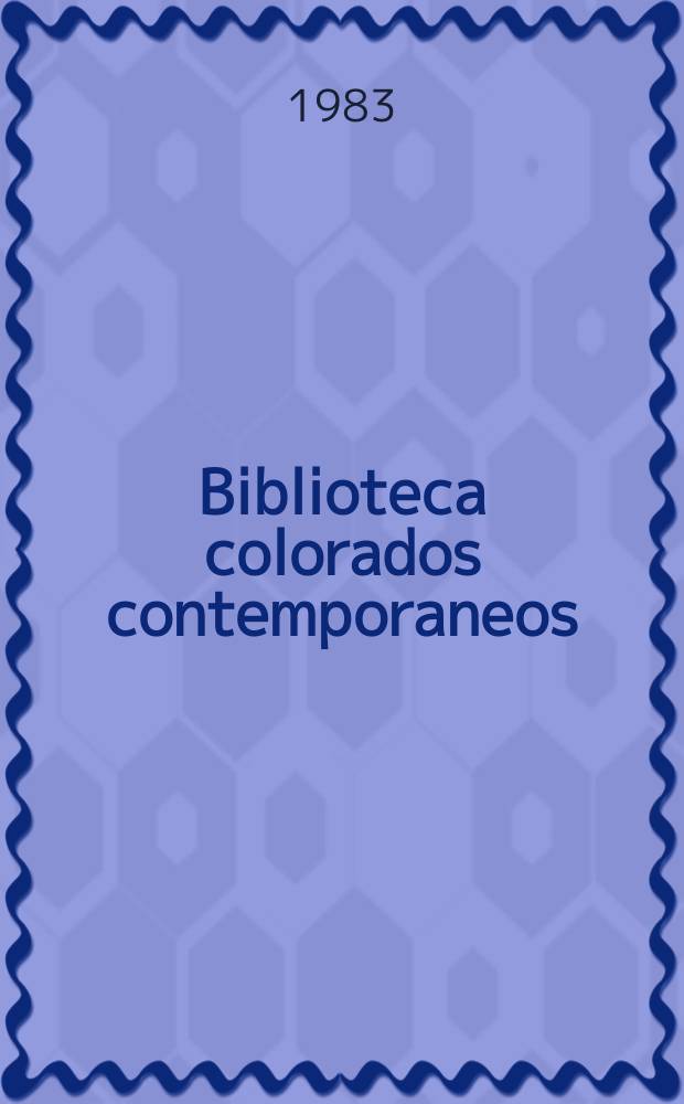 Biblioteca colorados contemporaneos