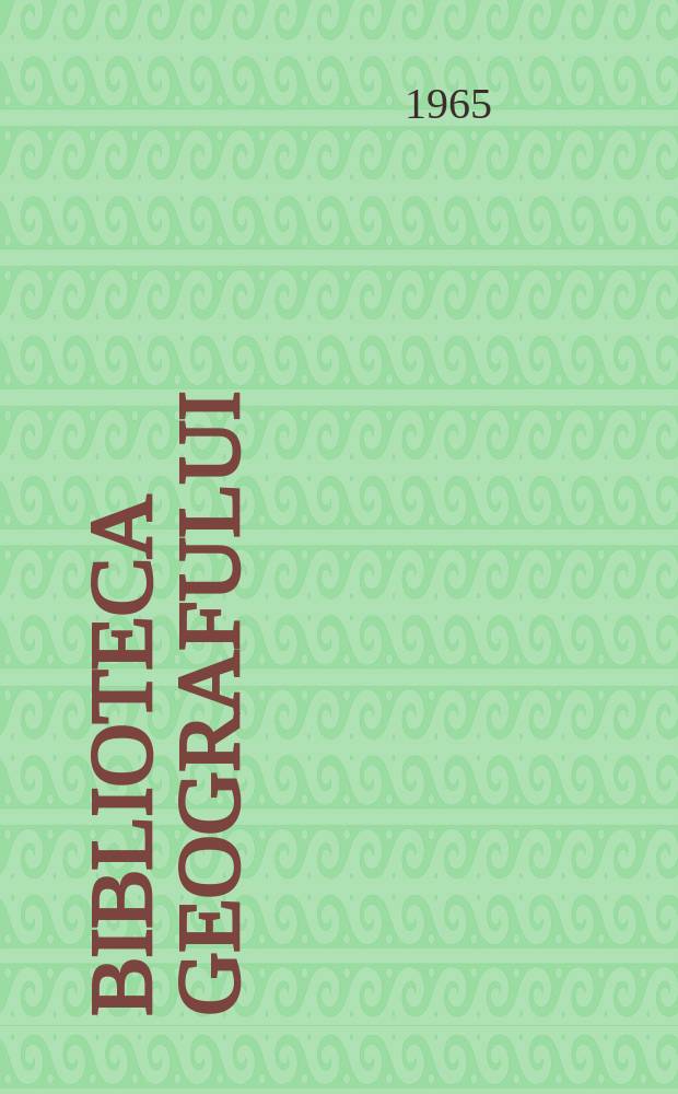 Biblioteca geografului