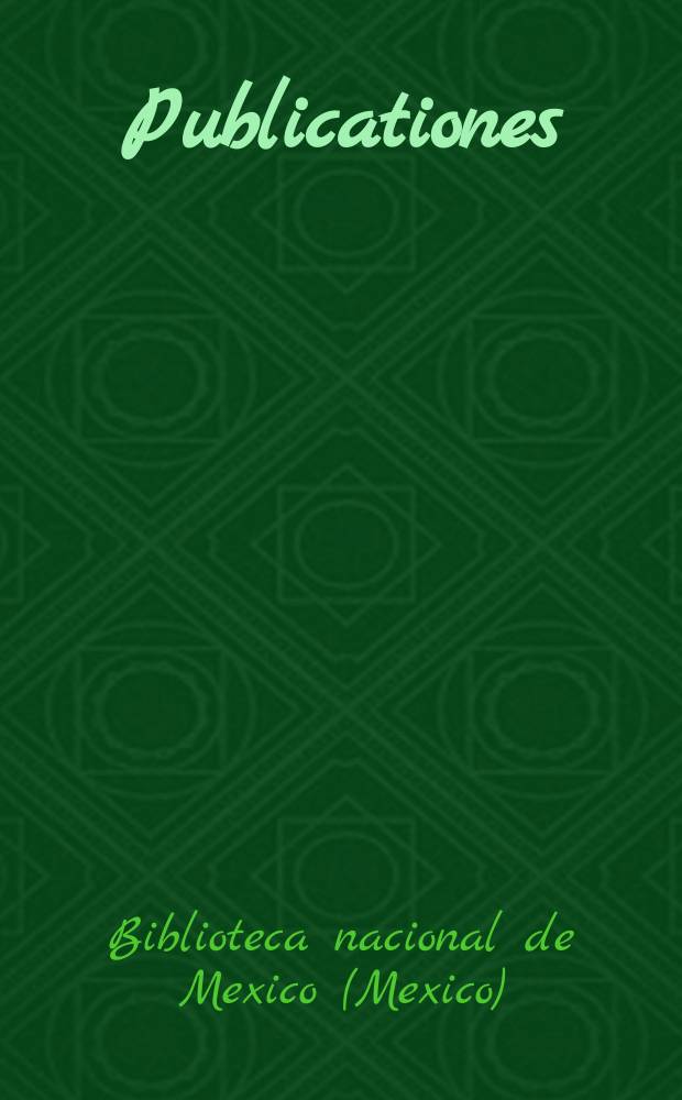 [Publicationes]