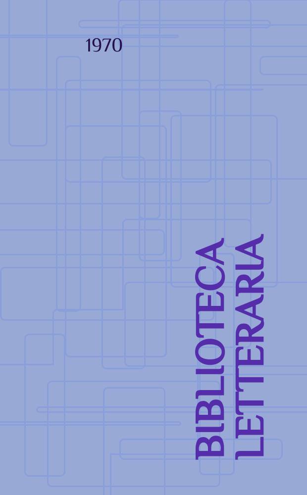 Biblioteca letteraria : Pubbl. a cura dell'Istituto di filologia moderna dell'Università di Messina. 8 : Itinerari stilistici di Tecchi