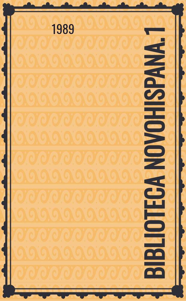 Biblioteca novohispana. 1 : Villancicos, romances, ensaladas...