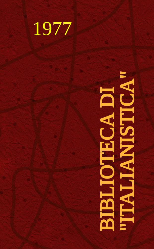 Biblioteca di "Italianistica" : Testi