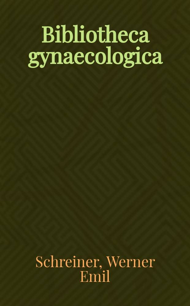 Bibliotheca gynaecologica : Suppl. ad Gynaecologica. Fasc. 31 : Fruchtwasser und Fetus