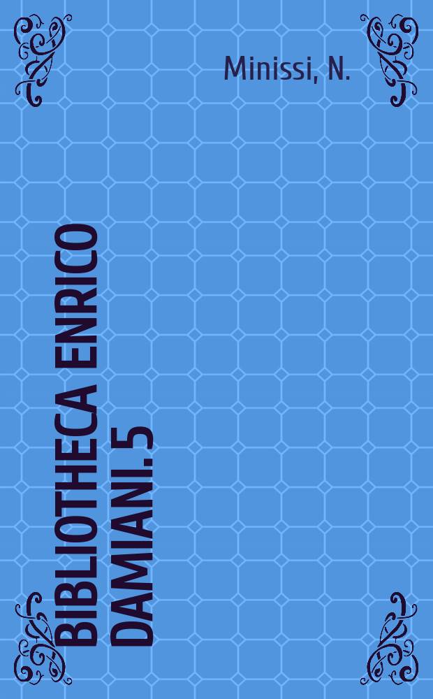 Bibliotheca Enrico Damiani. 5 : Фонетика на македонскиот jазик