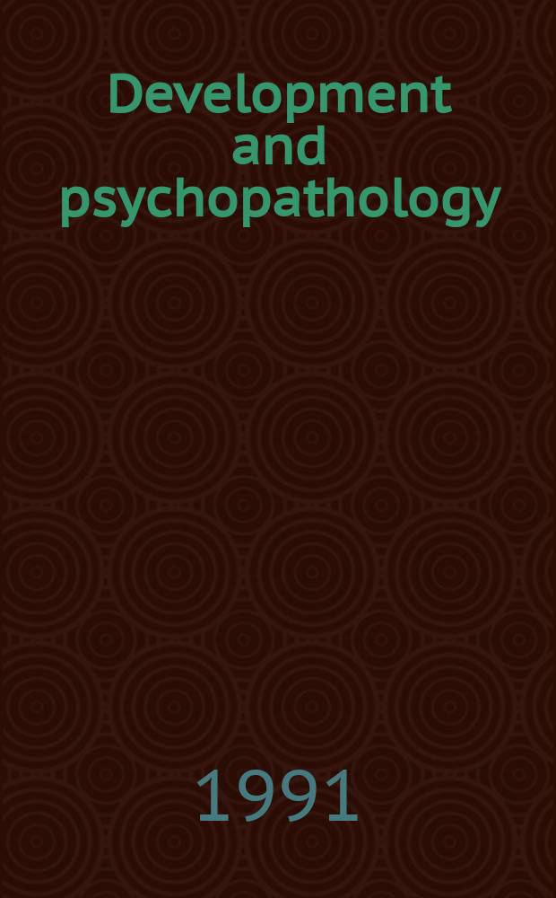Development and psychopathology