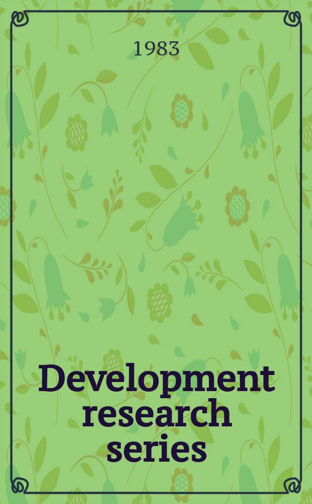 Development research series