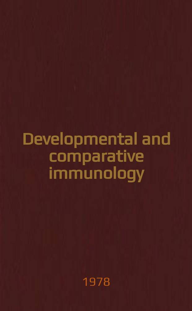 Developmental and comparative immunology