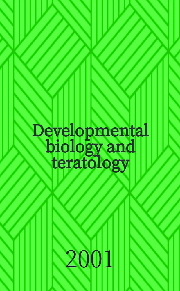 Developmental biology and teratology : Section 21 [of] Exerpta medica. Vol.51, №5
