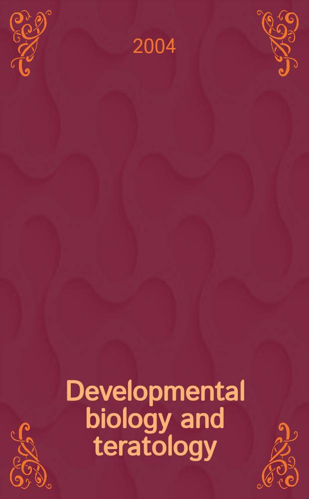 Developmental biology and teratology : Section 21 [of] Exerpta medica. Vol.57, №6