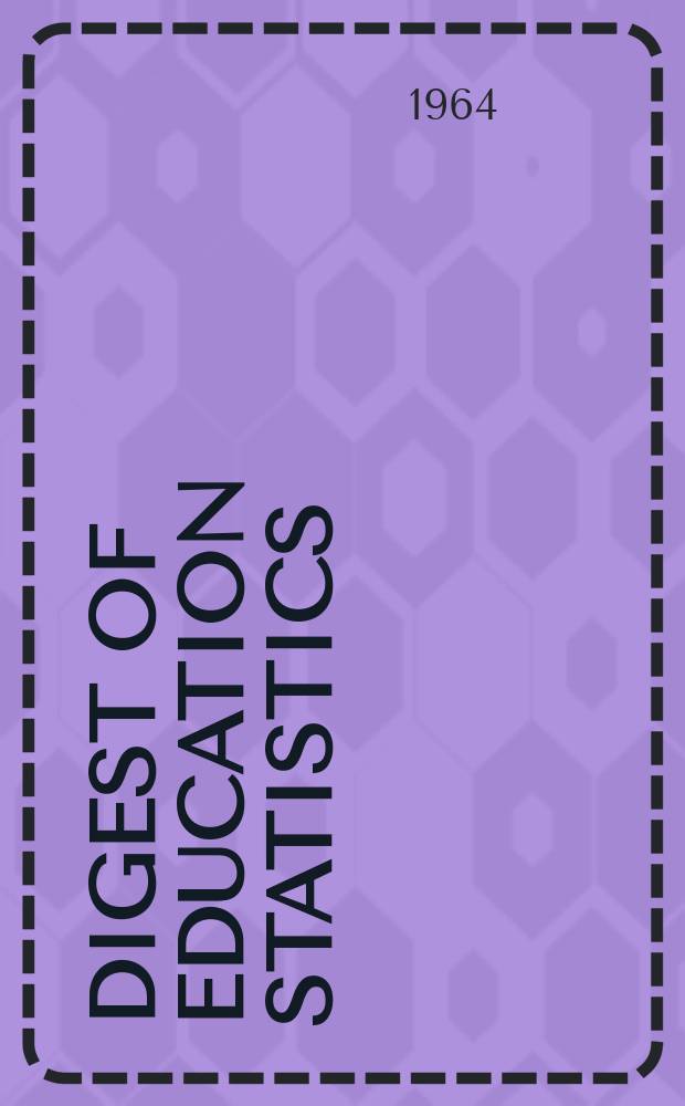 Digest of education statistics