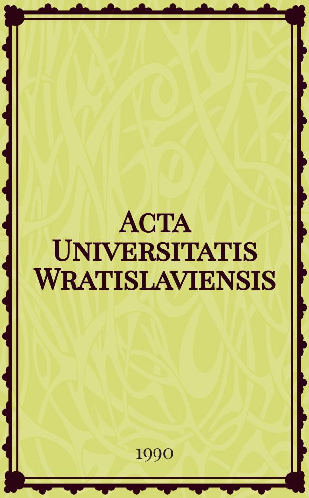 Acta Universitatis Wratislaviensis : Structure and phase transitions in alkylammonium halogenoantimonates (III) and bismuthates (III)