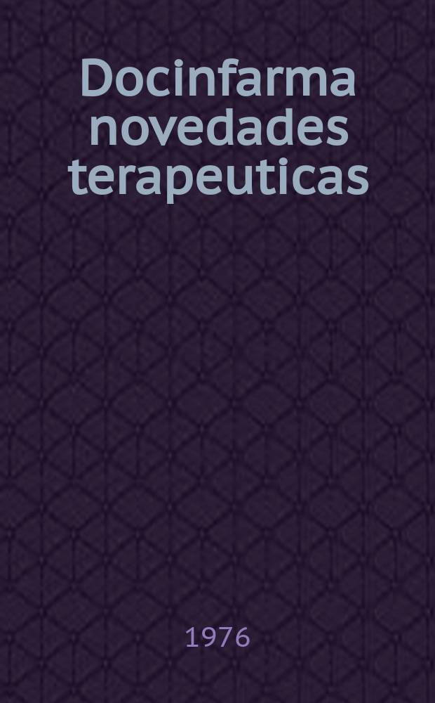 Docinfarma novedades terapeuticas
