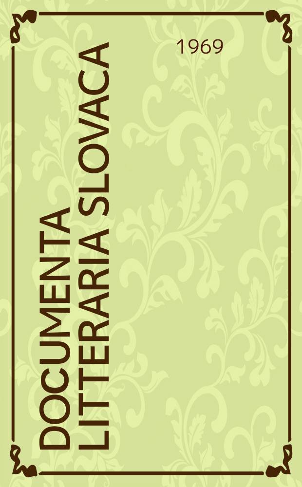 Doсumenta litteraria slovaca : Vydala Matica slovenská. Zv.9 : Korešpondencia Jozefa Petroviča