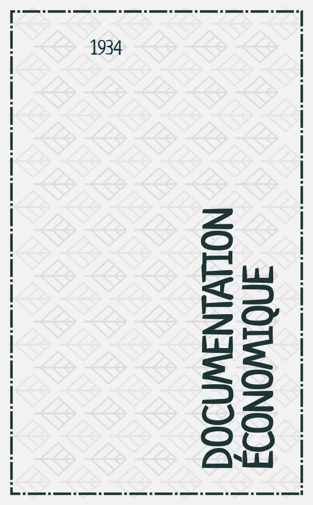 Documentation économique : Bibliographie trimestrielle : Publie les analyses classes par sujets des articles parus dans les principales revues économiques