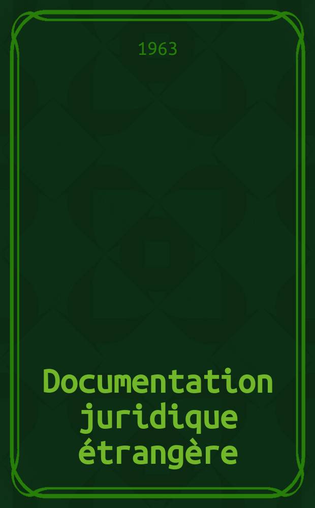 Documentation juridique étrangère
