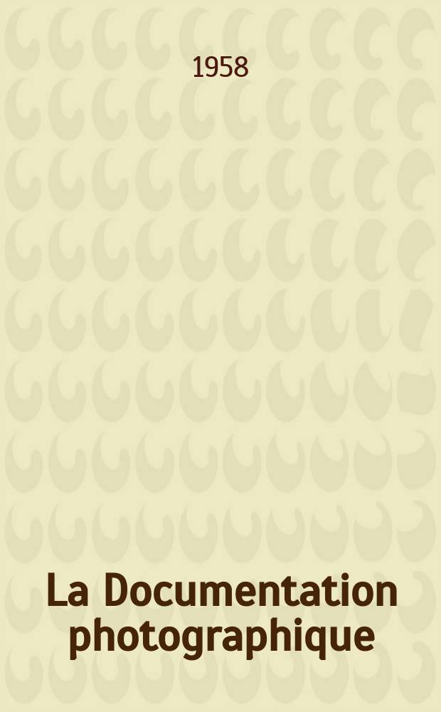 La Documentation photographique : Réalisée par la Documentation française (Présidence du conseil et par l'Institut pédagogique national (Ministère de l'éducation nationale). №187 : L'Indonésie