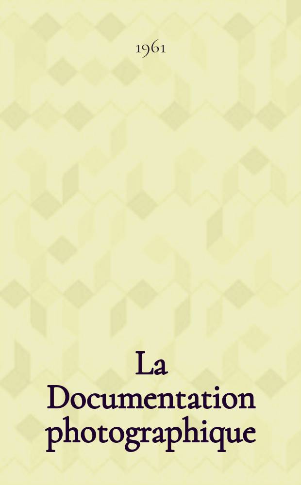 La Documentation photographique : Réalisée par la Documentation française (Présidence du conseil et par l'Institut pédagogique national (Ministère de l'éducation nationale). №211 : Naissance d'une Cathédrale [de] Chartres