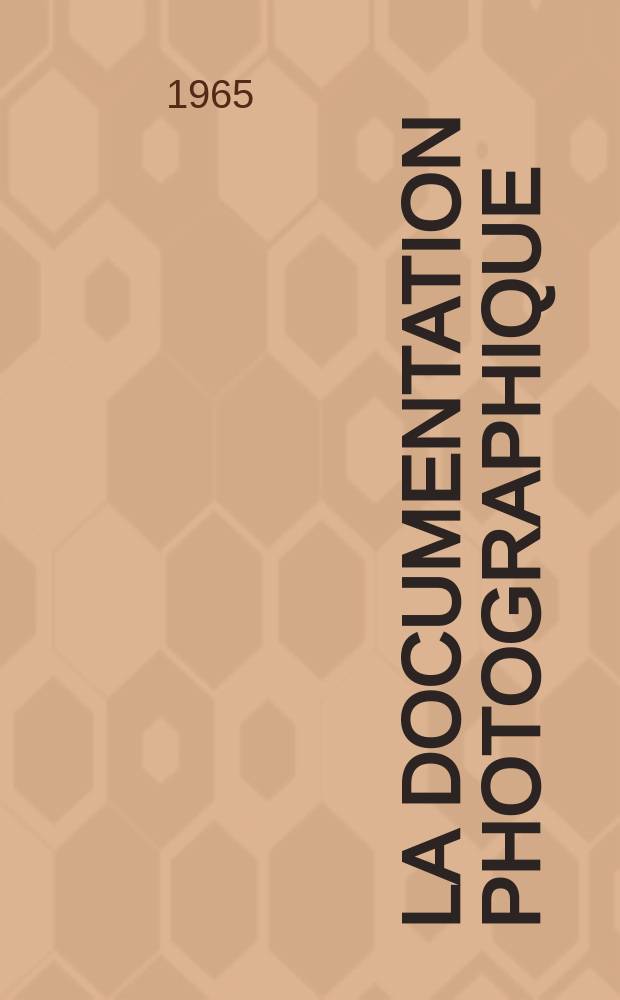 La Documentation photographique : Réalisée par la Documentation française (Présidence du conseil et par l'Institut pédagogique national (Ministère de l'éducation nationale). №251/252 : L'Afrique