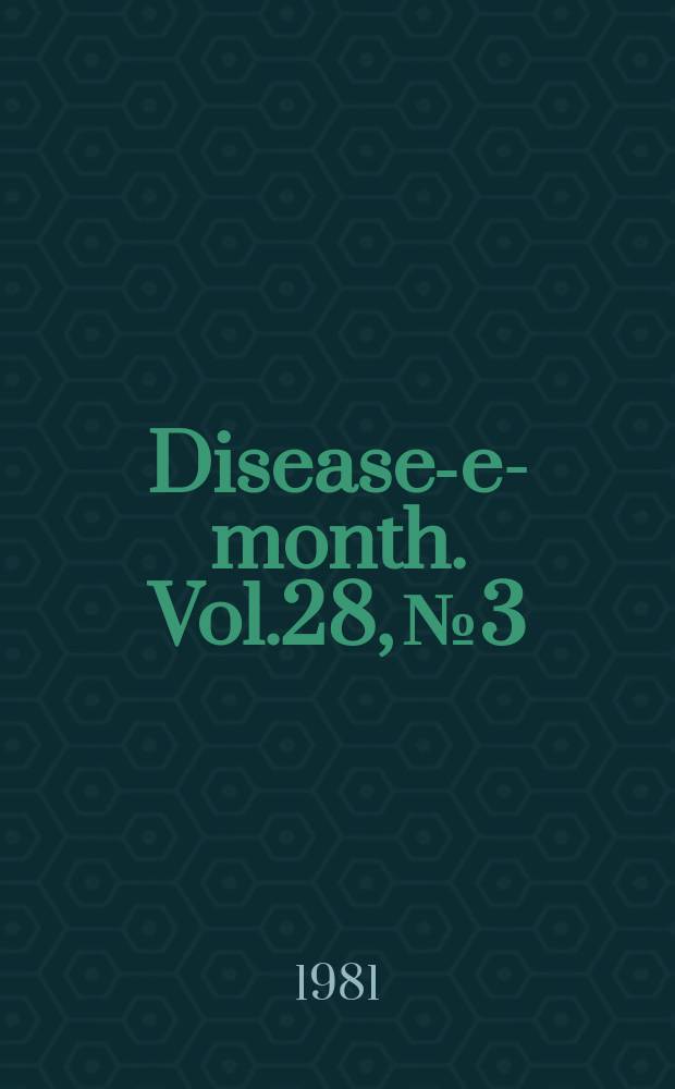 Disease-e-month. Vol.28, №3 : Peptic ulcer