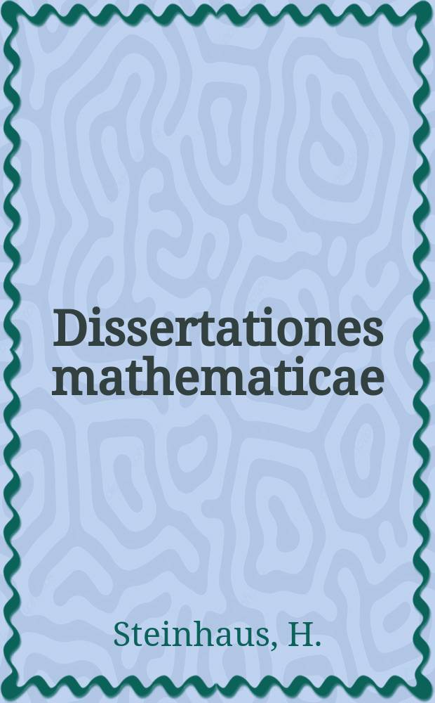 Dissertationes mathematicae : Rozprawy matematyczne. 6 : Tablica liczb przetasowa nych caterocyfrowych