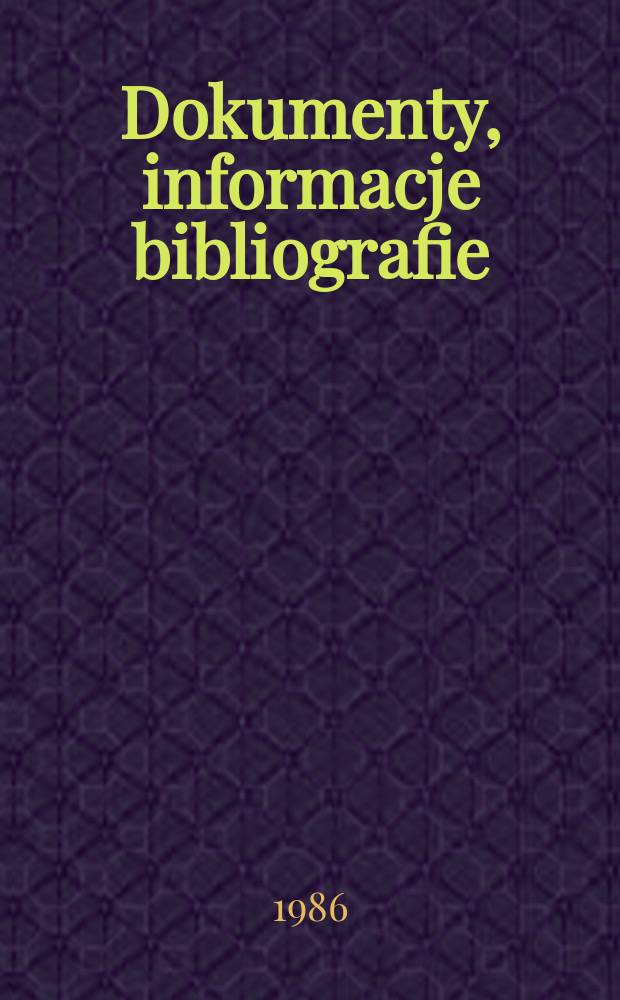 Dokumenty, informacje bibliografie : Szkolnictwo wyższe i praca zawodowa w Republice Federalnej Niemiec i w Polsce Ludowej