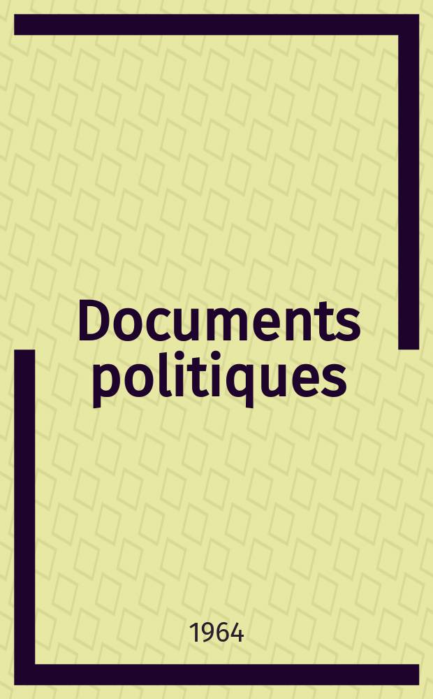 Documents politiques