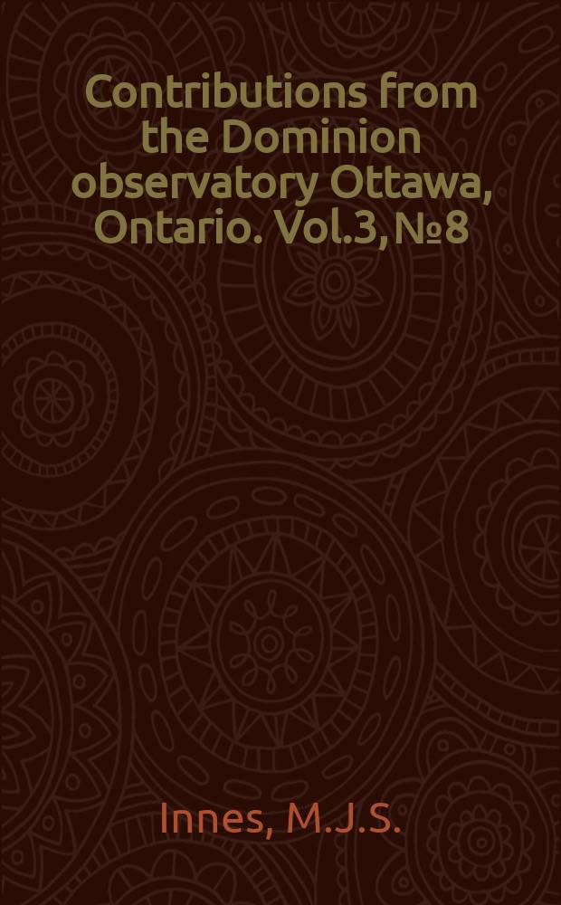 Contributions from the Dominion observatory Ottawa, Ontario. Vol.3, №8 : A possible meteorite crater at Deep Bay, Saskatchewan