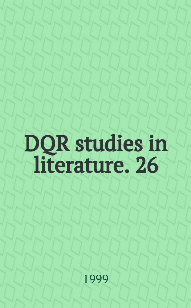 DQR studies in literature. 26 : Revolutions & watersheds