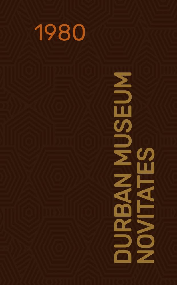 Durban museum novitates : Iss. by the Museum and art gallery, Durban. Vol.12, Pt.9 : On birds from the Mid-Okavango valley ...