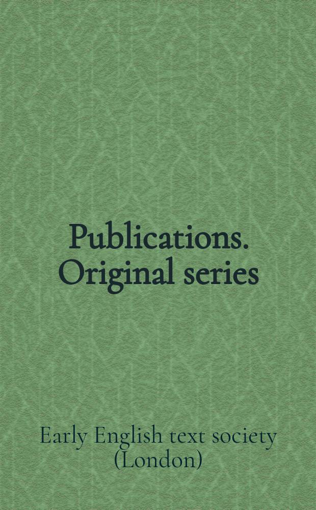 [Publications]. Original series