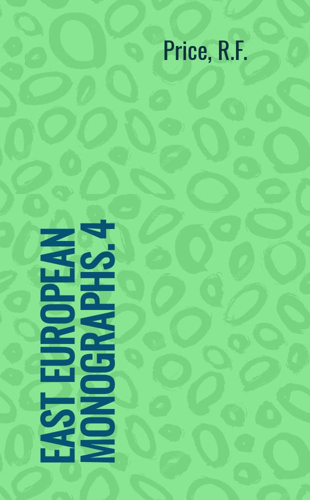 East European monographs. 4 : Mixail Šoloxov in Yugoslavia