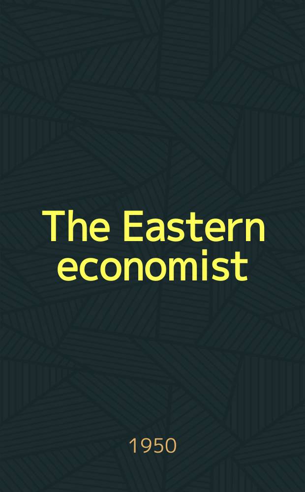 The Eastern economist : Air freight ed. Vol.15, №25 : Annual number
