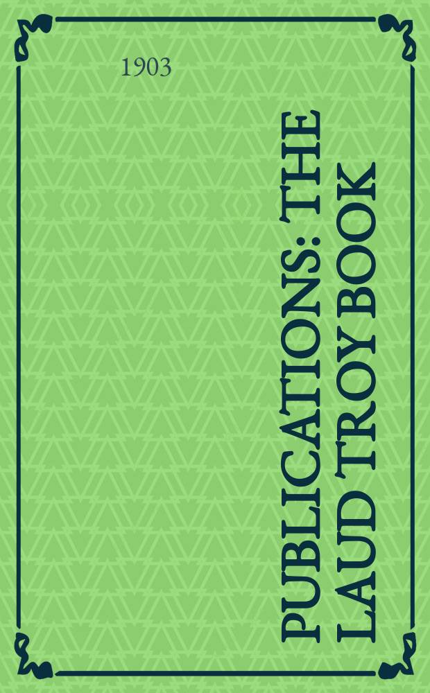 [Publications] : The Laud Troy book