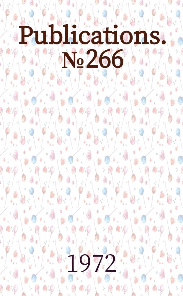 [Publications]. №266 : Wulfstan. Wulfstan's Canons of Edgar