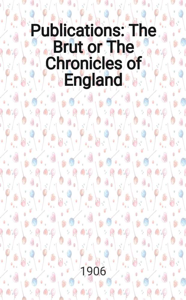 [Publications] : The Brut or The Chronicles of England