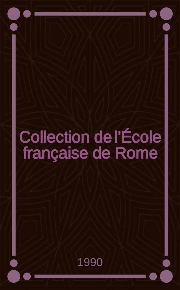 Collection de l'&Eacute;cole fran&ccedil;aise de Rome : L'&Eacute;glise et le peuple chr&eacute;tien dans les pays d'Europe du Centre - Est et du Nord