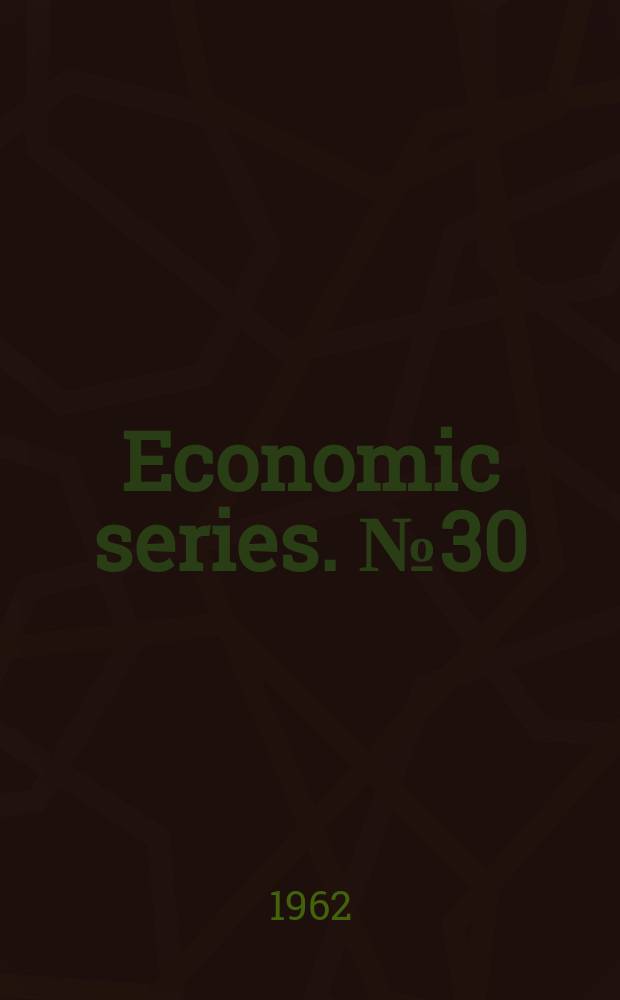 Economic series. №30 : Bibliography of the classical economics