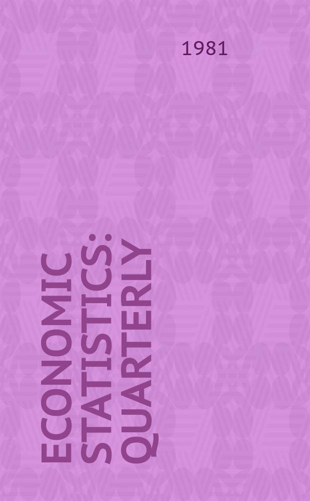 Economic statistics : Quarterly