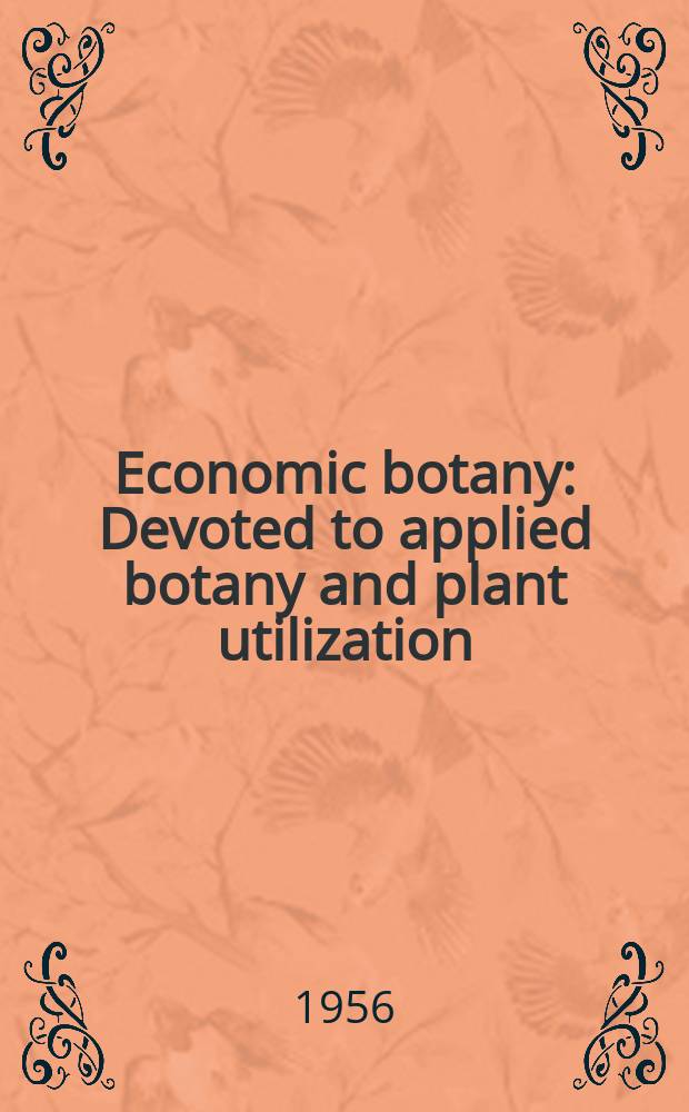 Economic botany : Devoted to applied botany and plant utilization
