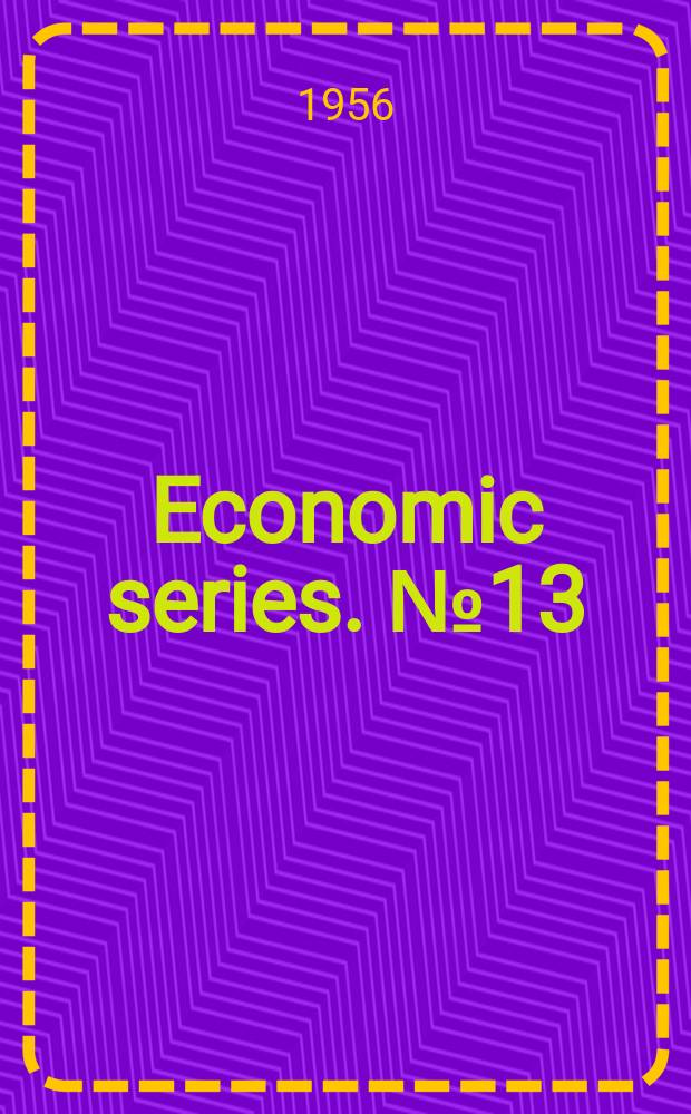 Economic series. №13 : An introduction to sociological economics